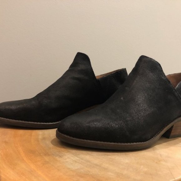 Black Leather Ankle Boots - Picture 2 of 5